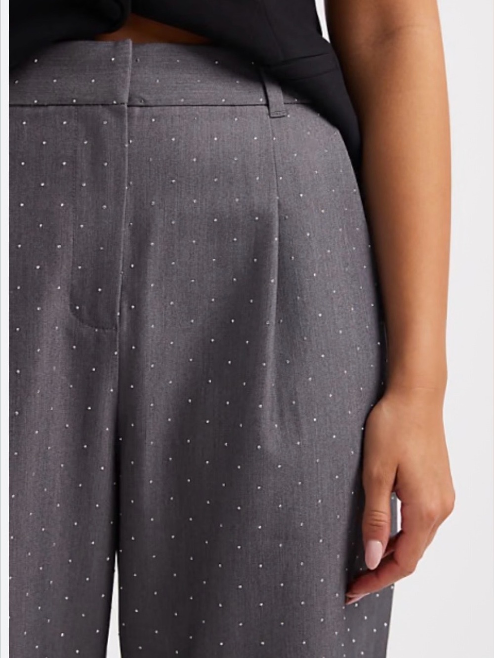 NWT 1. STATE rhinestone Pants inseam 32 in., length 43 in. Waist 16 inch (32).